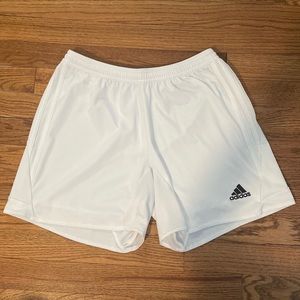 Adidas White Soccer Shorts Size: M